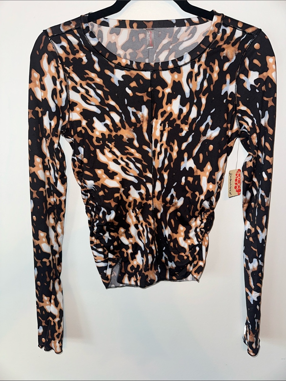 Free People Movement Right On Run Printed Long Sleeve Layer